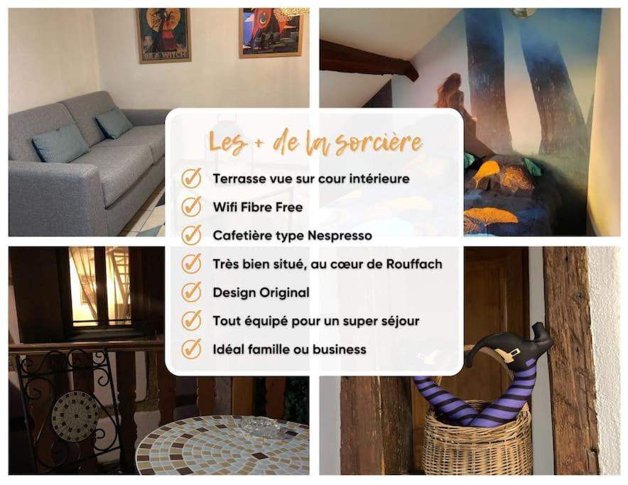 ロウファッハLa Sorciere In A Typical Alsatian Houseアパートメント エクステリア 写真