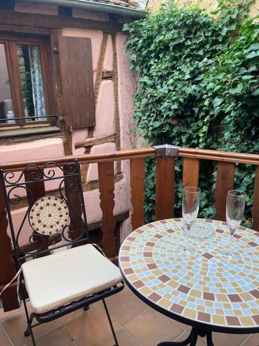 ロウファッハLa Sorciere In A Typical Alsatian Houseアパートメント エクステリア 写真
