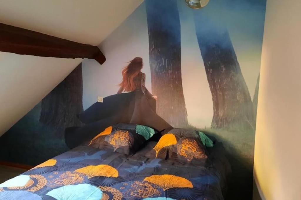 ロウファッハLa Sorciere In A Typical Alsatian Houseアパートメント エクステリア 写真