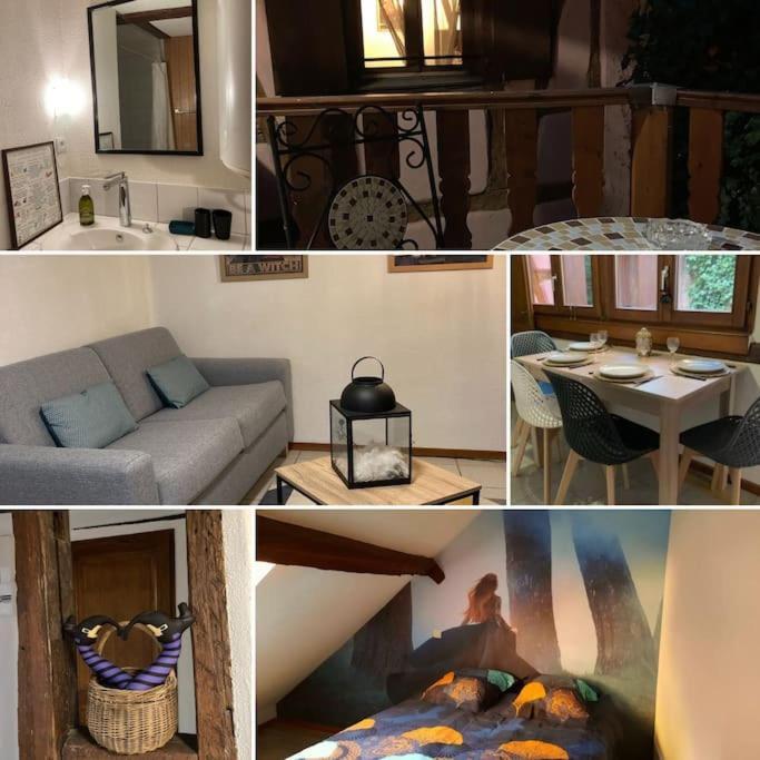 ロウファッハLa Sorciere In A Typical Alsatian Houseアパートメント エクステリア 写真